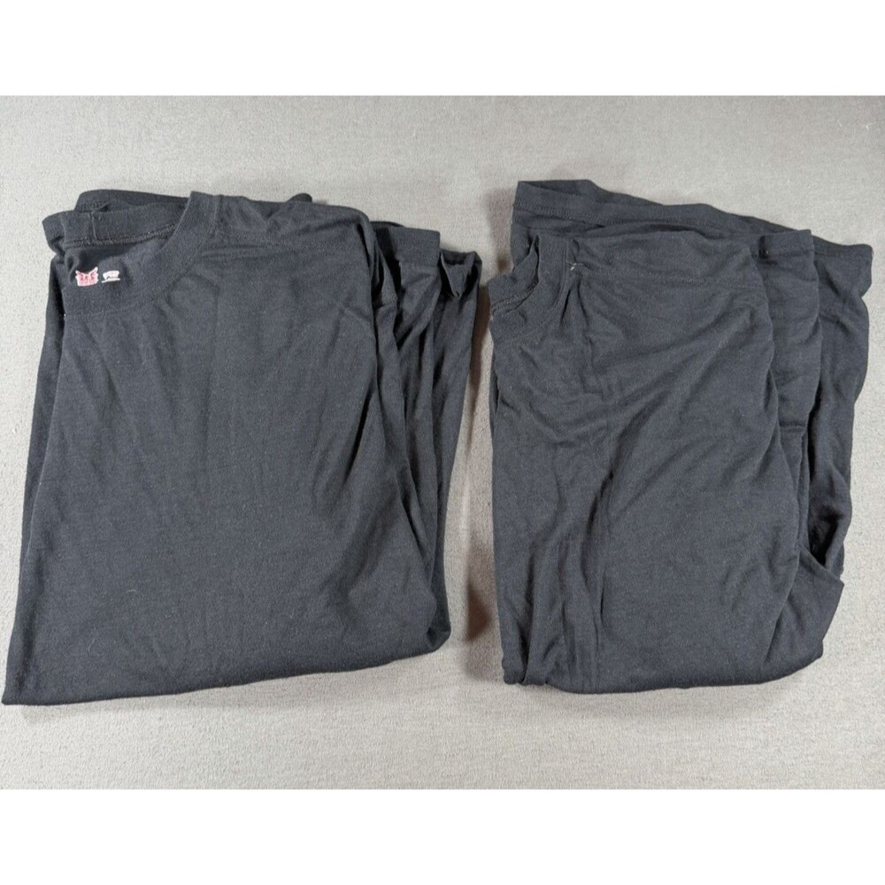 Lot of 2 DRIFIRE FR Long Sleeve Shirt 2XL Black Flame Resistant Welding Made USA